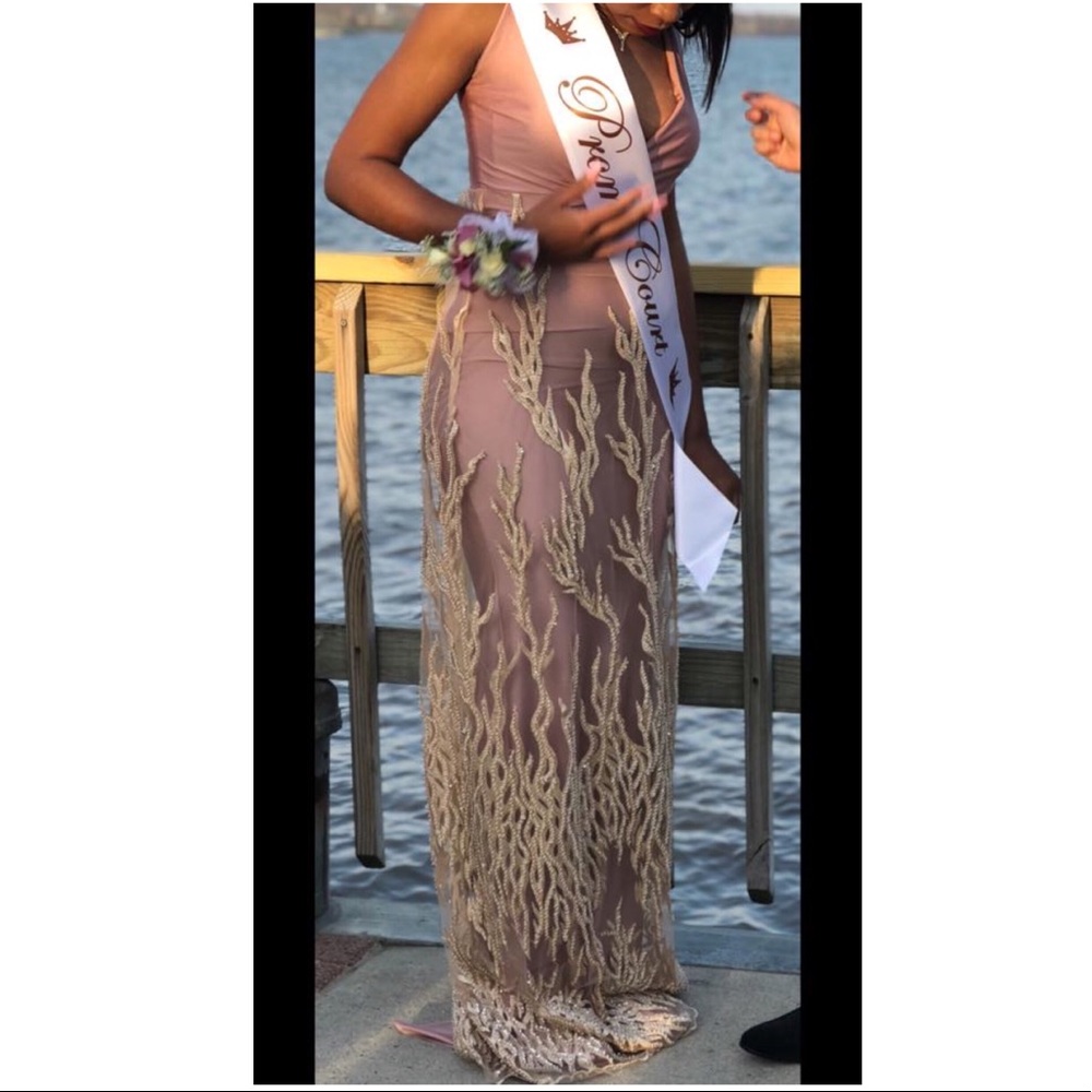 Custom made prom dress: worn once